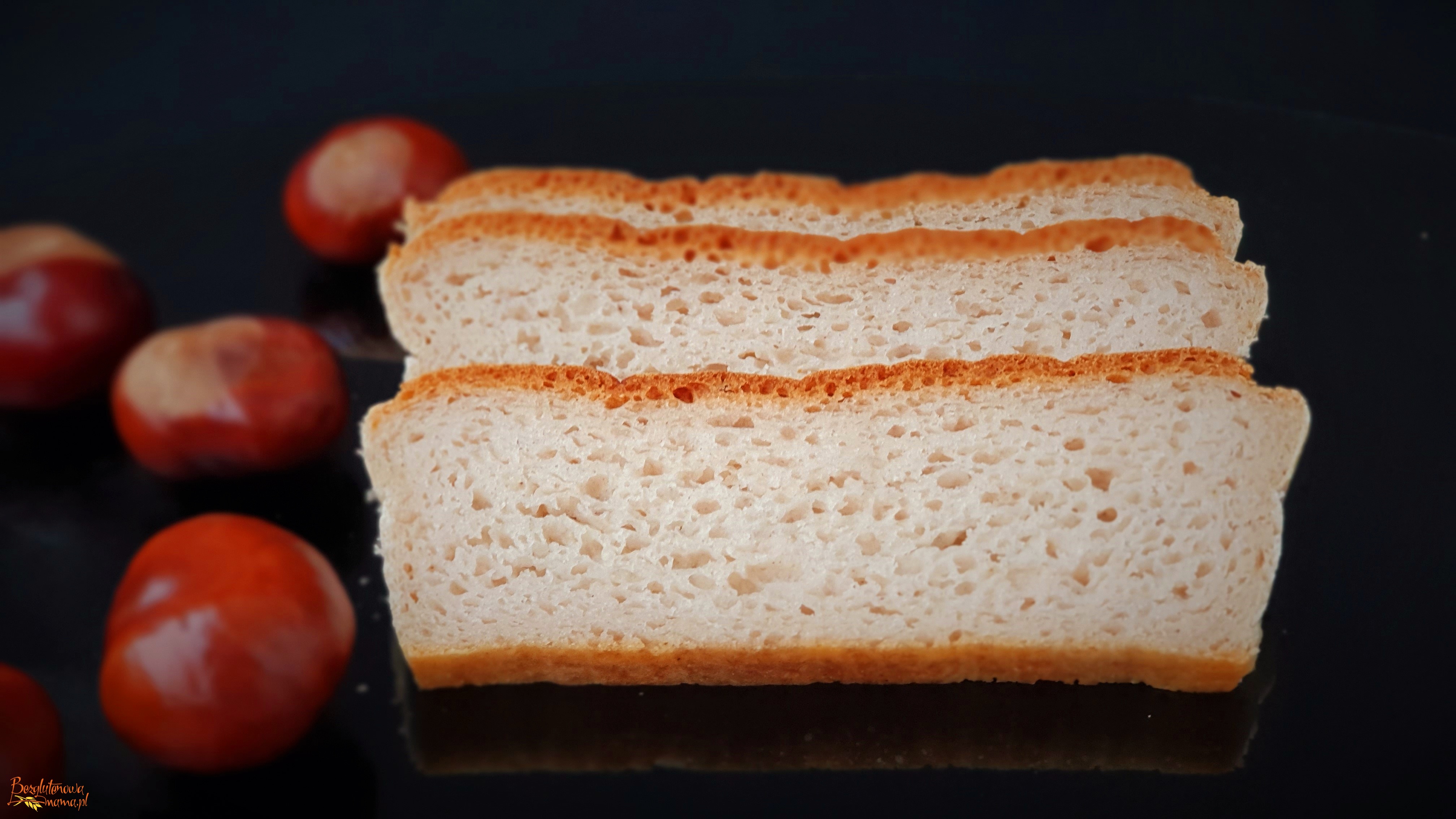 Ryżowy chleb bezglutenowy dla dziecka - z mąką kasztanową